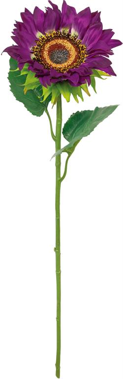 SINGLE SUNFLOWER SPRAY W/2 LVS 26", PURPLE - Burlap and Bling Decor