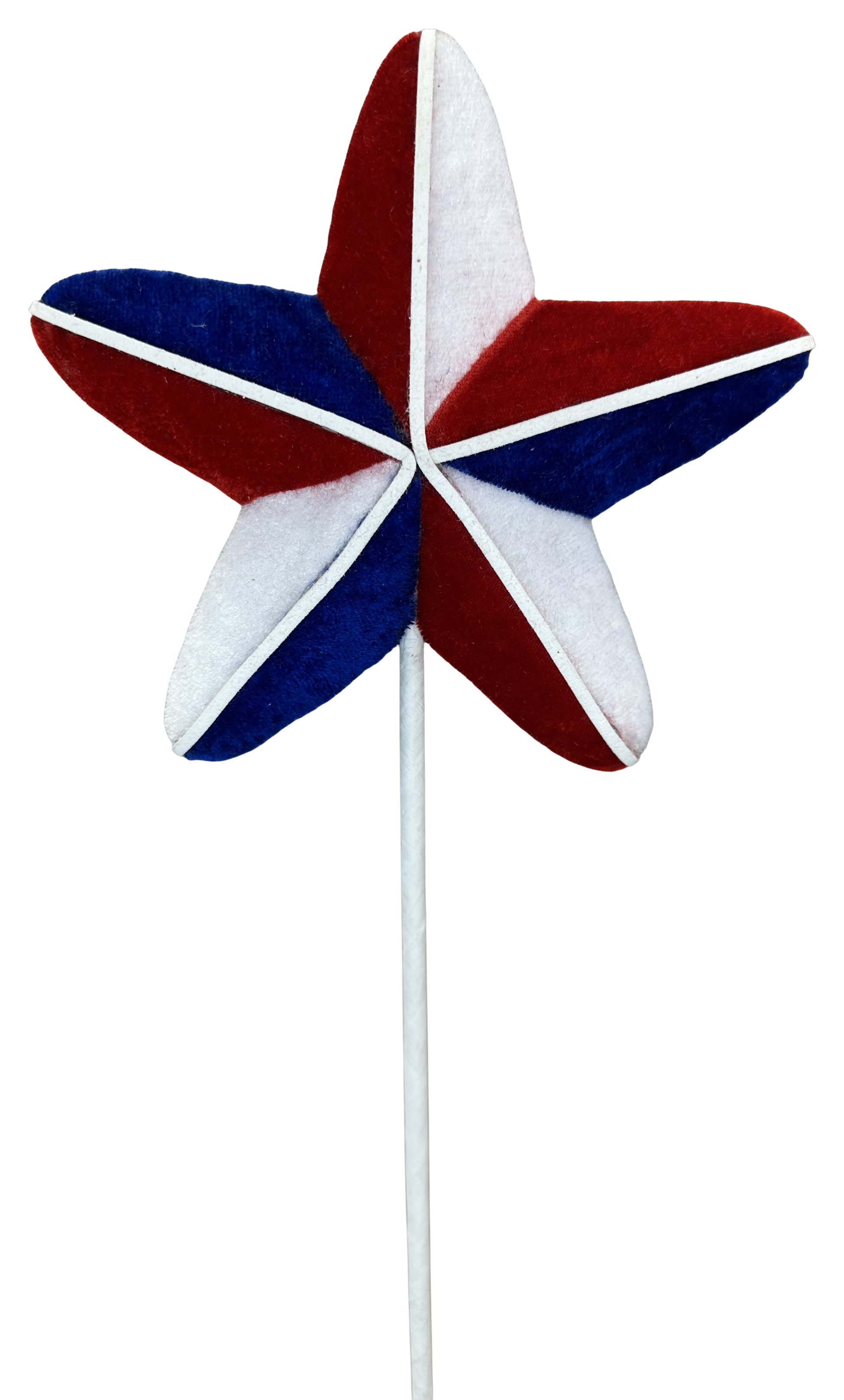 Star Pick H18xDIA6xD2 Patriotic - Burlap and Bling Decor