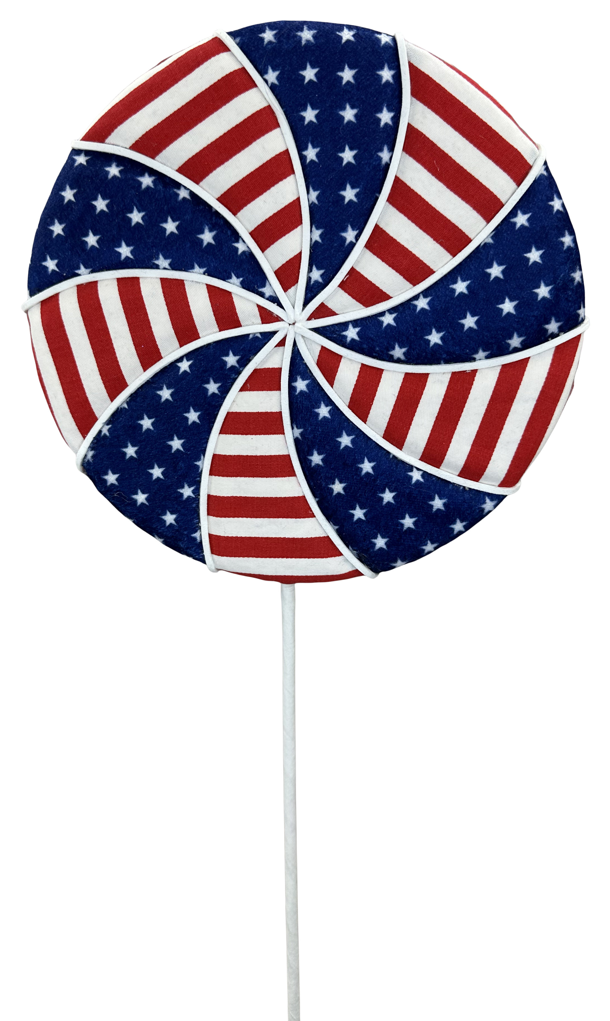 Star Stripe Lollipop Spray H24xDIA8 Patriotic - Burlap and Bling Decor