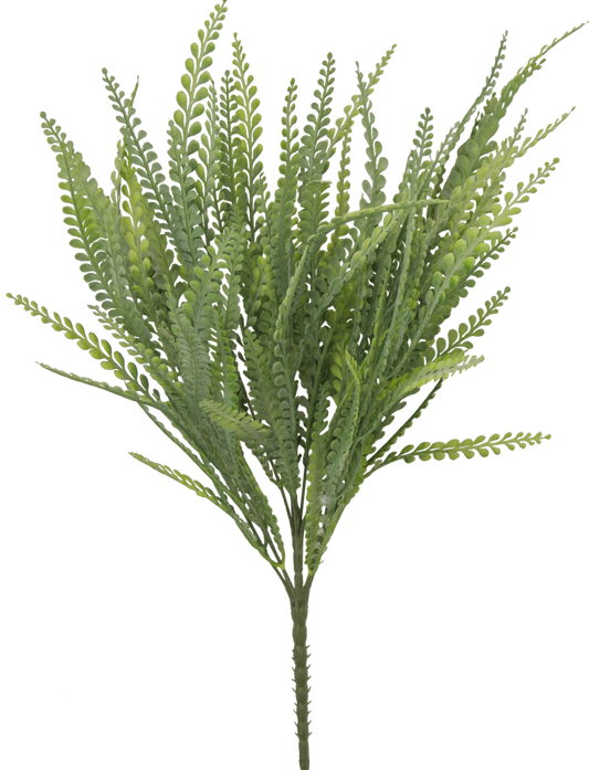 21 IN BUTTON FERN - Burlap and Bling Decor