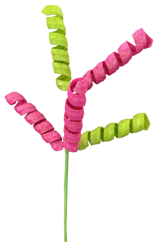 Frizzy Curly Pick H16 GNPK - Burlap and Bling Decor