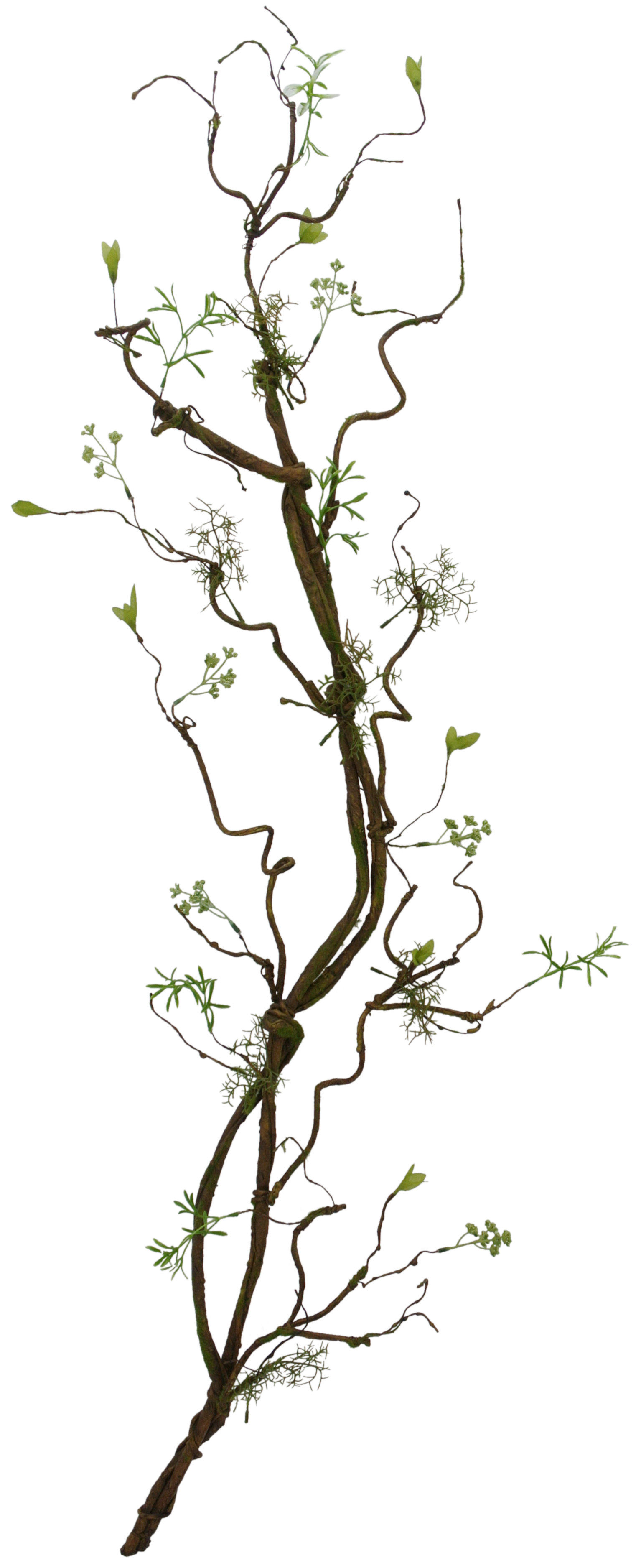 52 IN TWIG BRANCH W/ MOSS - Burlap and Bling Decor