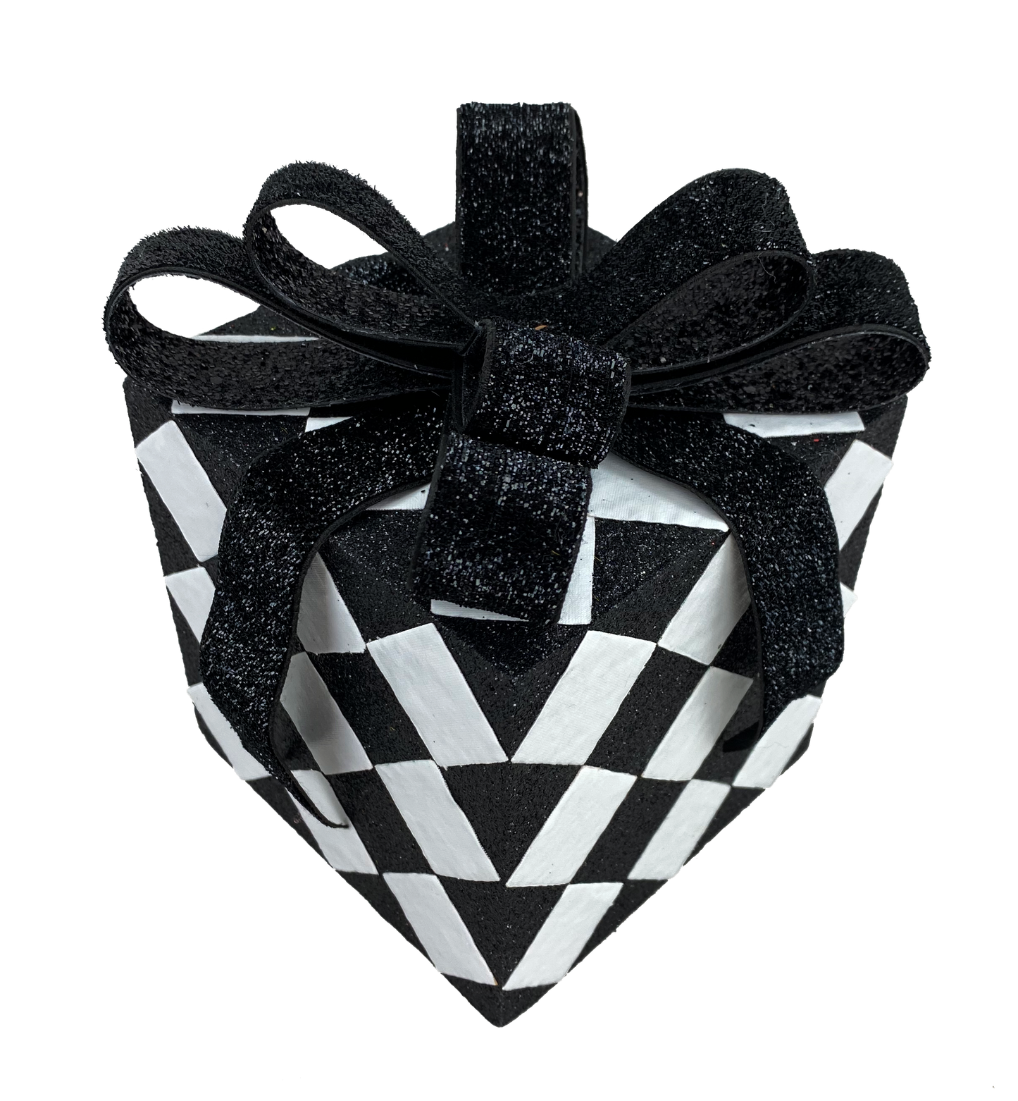 Harlequin Short Gift Box H6xW4.5xD4.5 Black/White