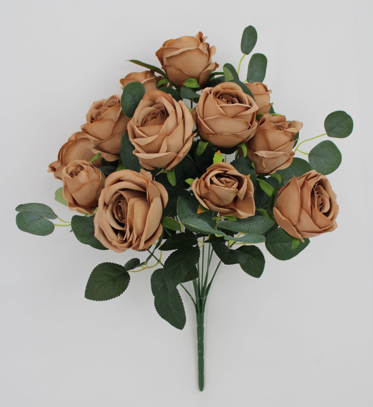 19 IN ROSE BUSH BROWN - Burlap and Bling Decor