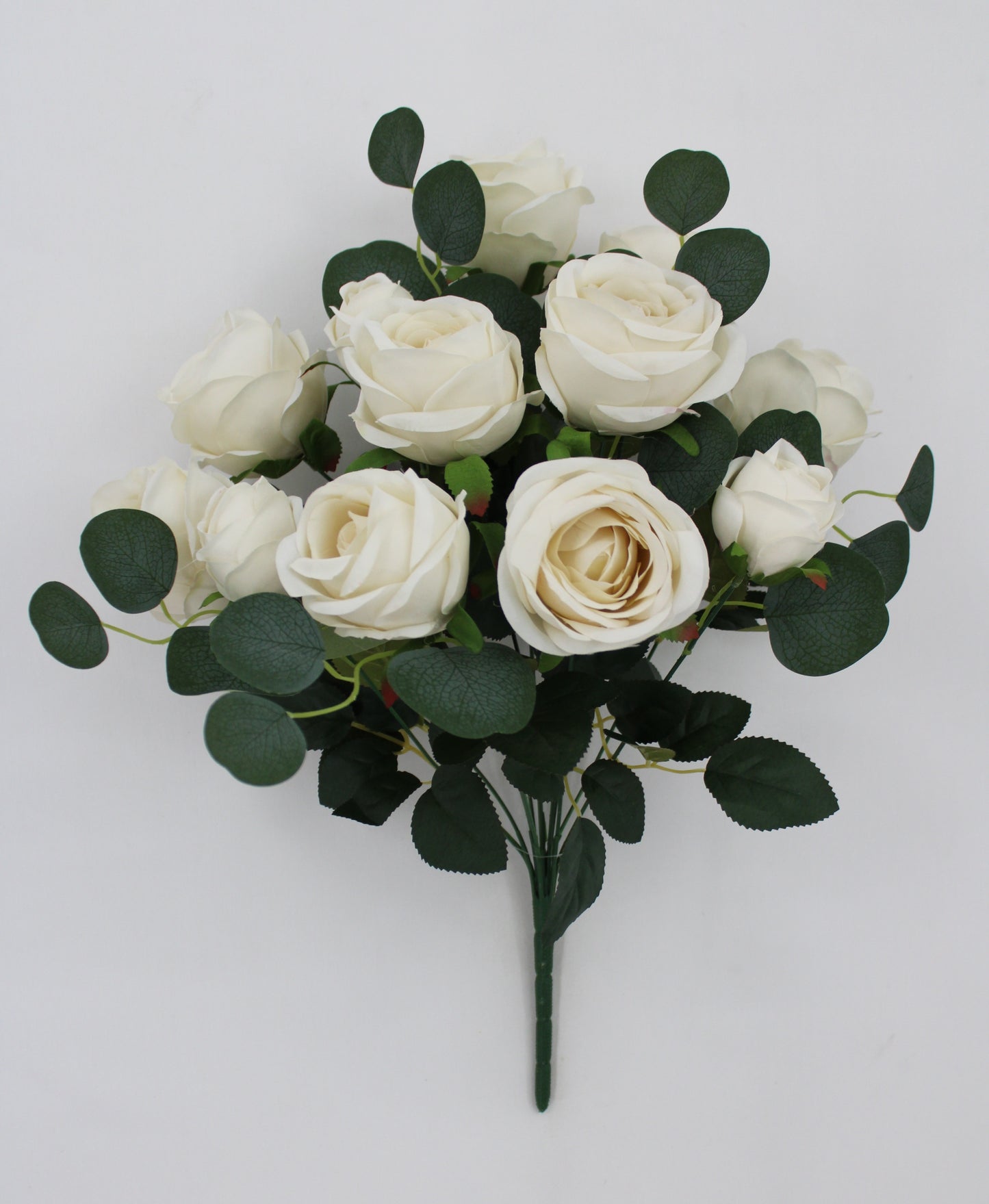 19 IN ROSE BUSH CREAM - Burlap and Bling Decor