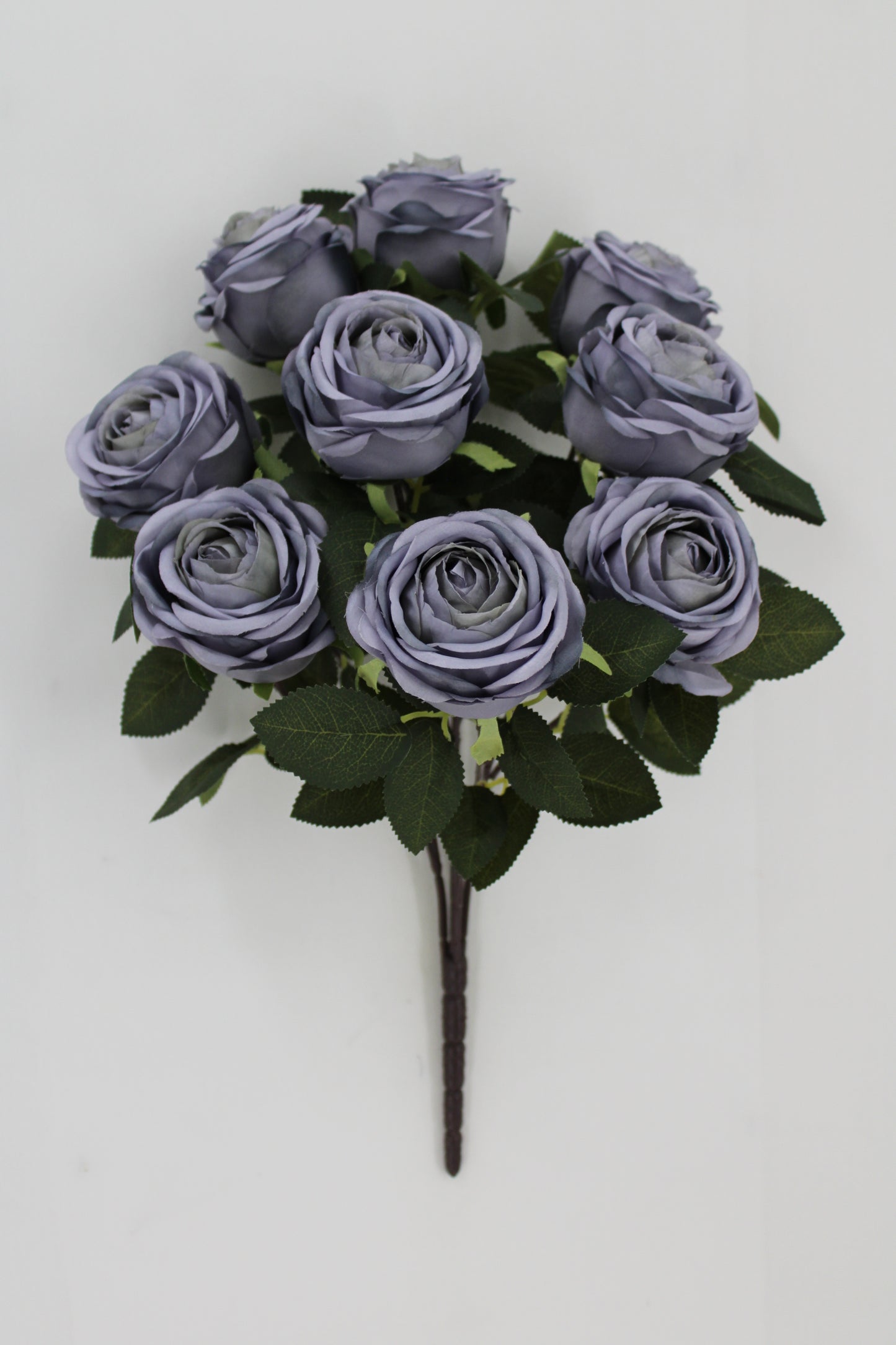 19 IN ROSE BUSH DUSTY BLUE - Burlap and Bling Decor