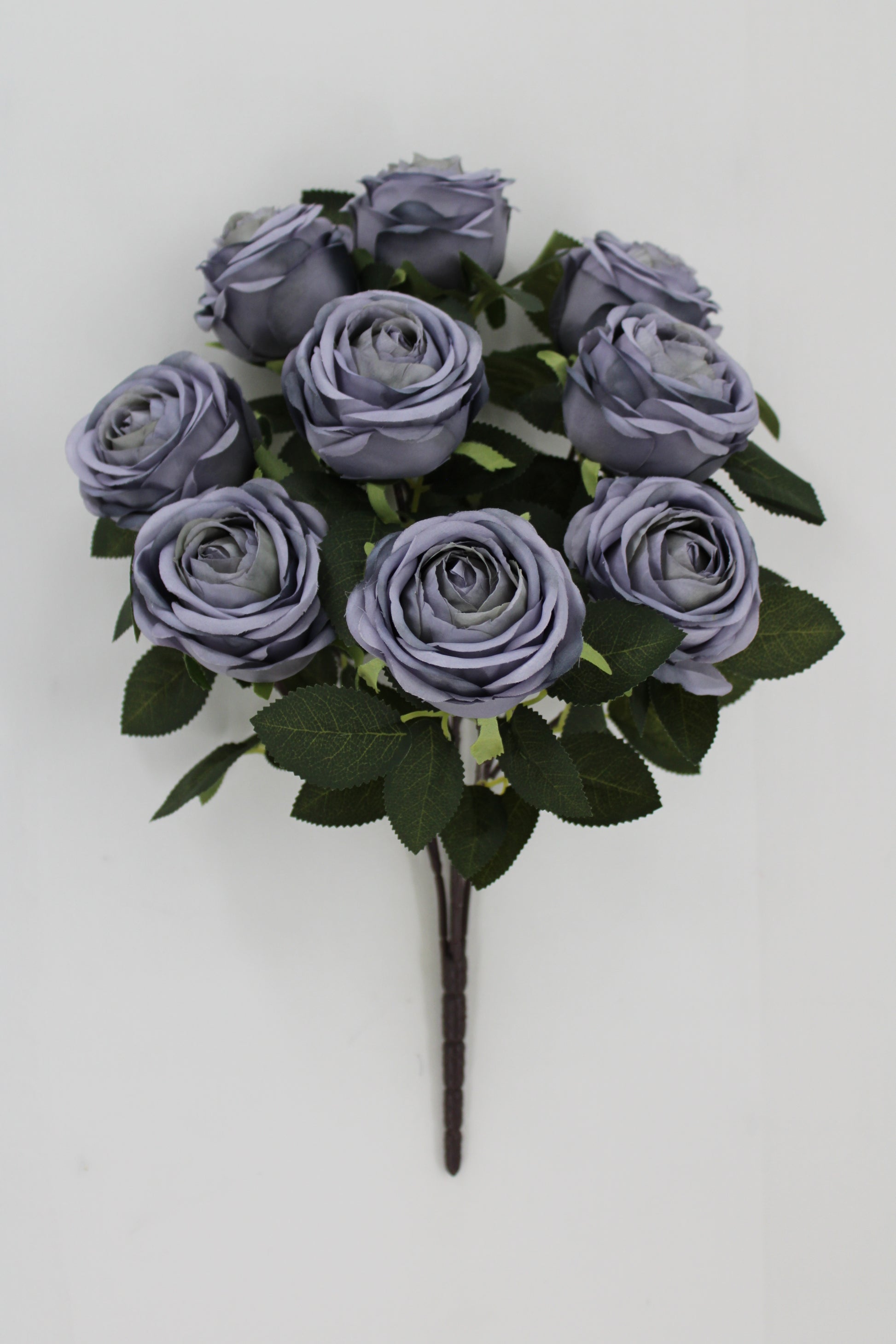19 IN ROSE BUSH DUSTY BLUE - Burlap and Bling Decor