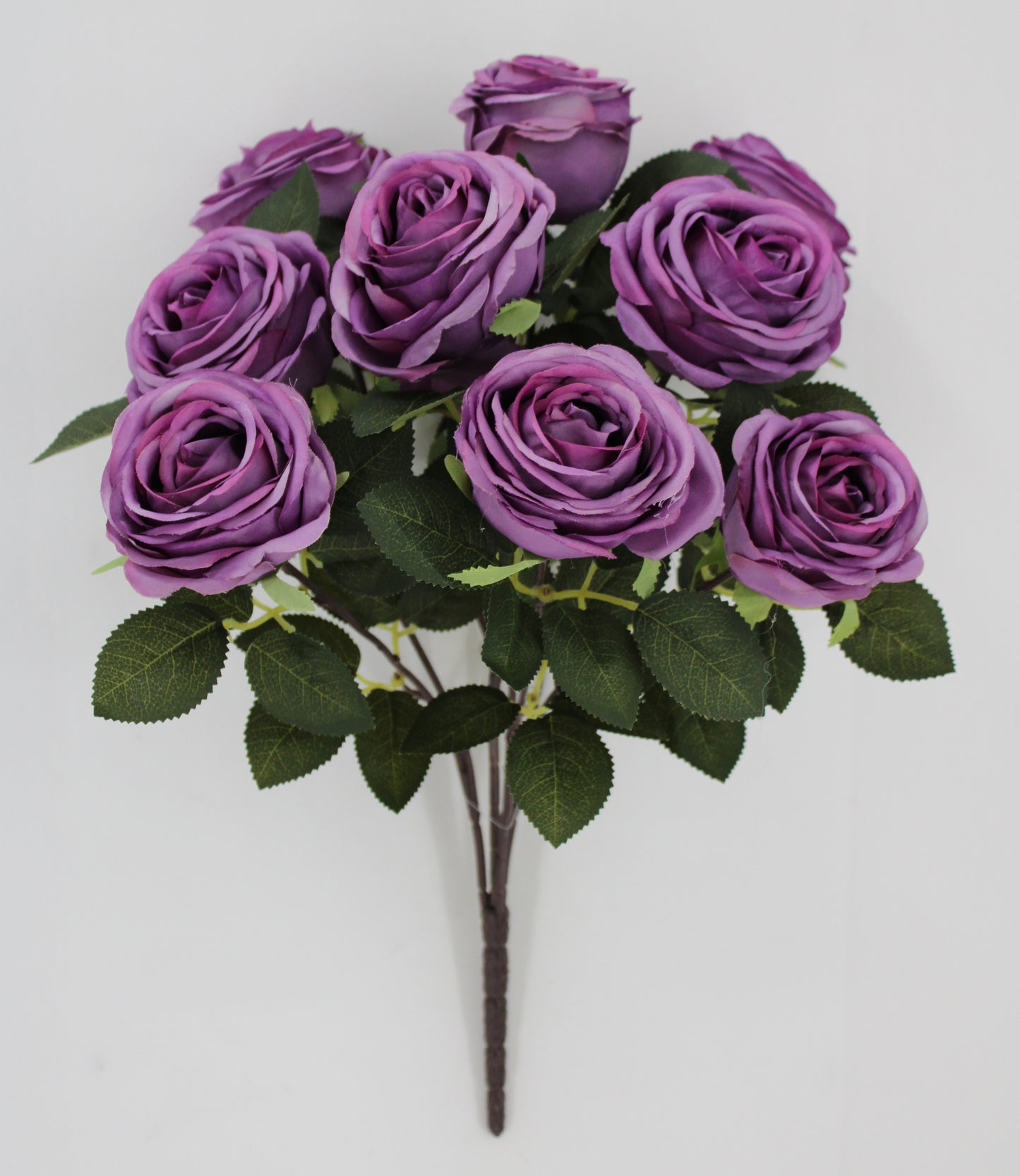 19 IN ROSE BUSH PURPLE - Burlap and Bling Decor