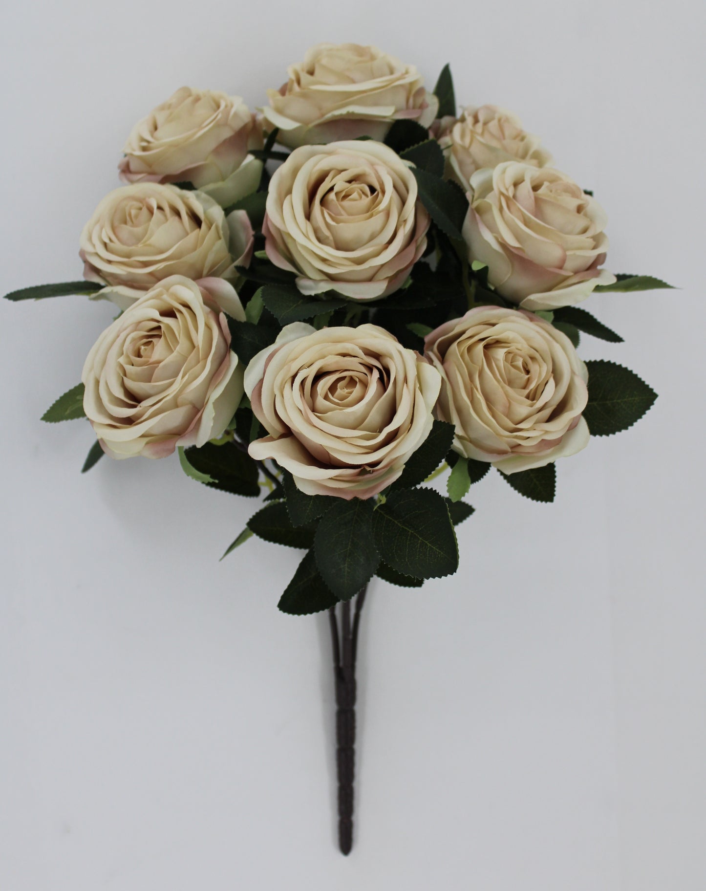 19 IN ROSE BUSH TAUPE - Burlap and Bling Decor