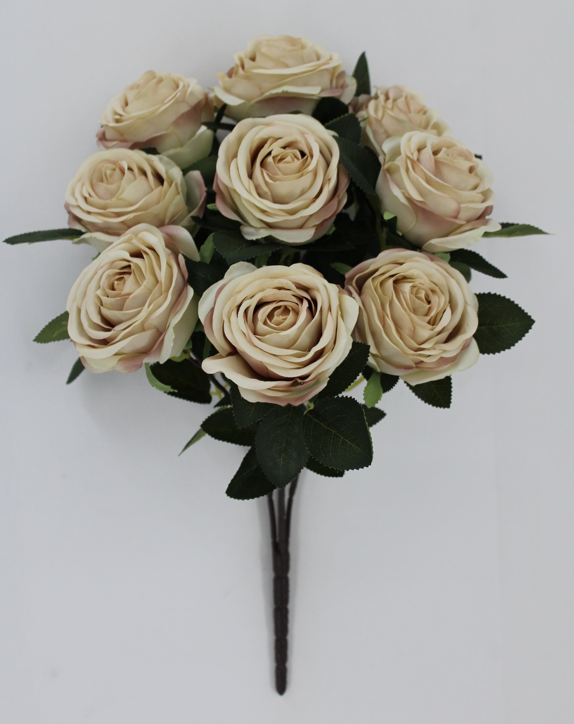 19 IN ROSE BUSH TAUPE - Burlap and Bling Decor