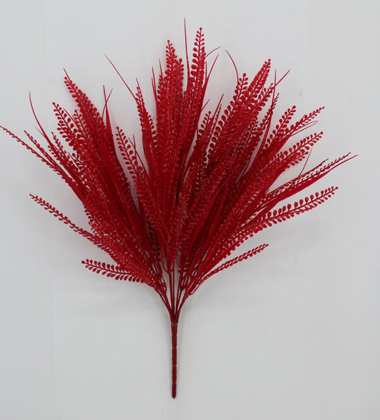 20 IN RED BUTTON FERN W