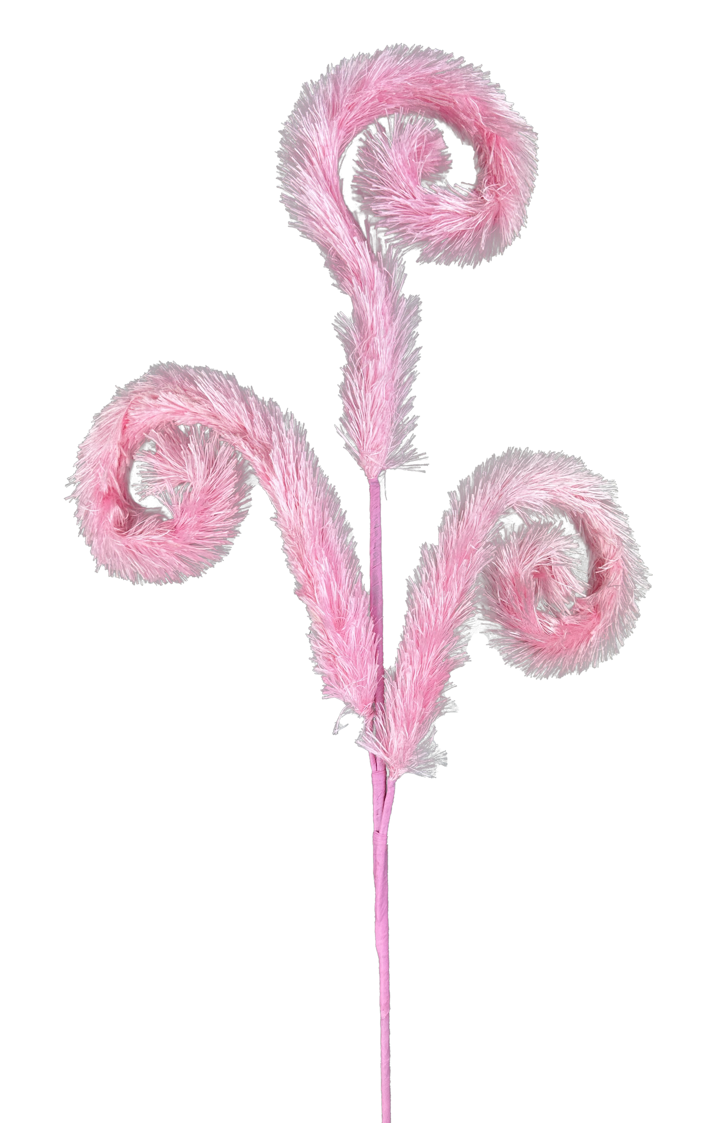 Furry Curly Spray Pink - Burlap and Bling Decor