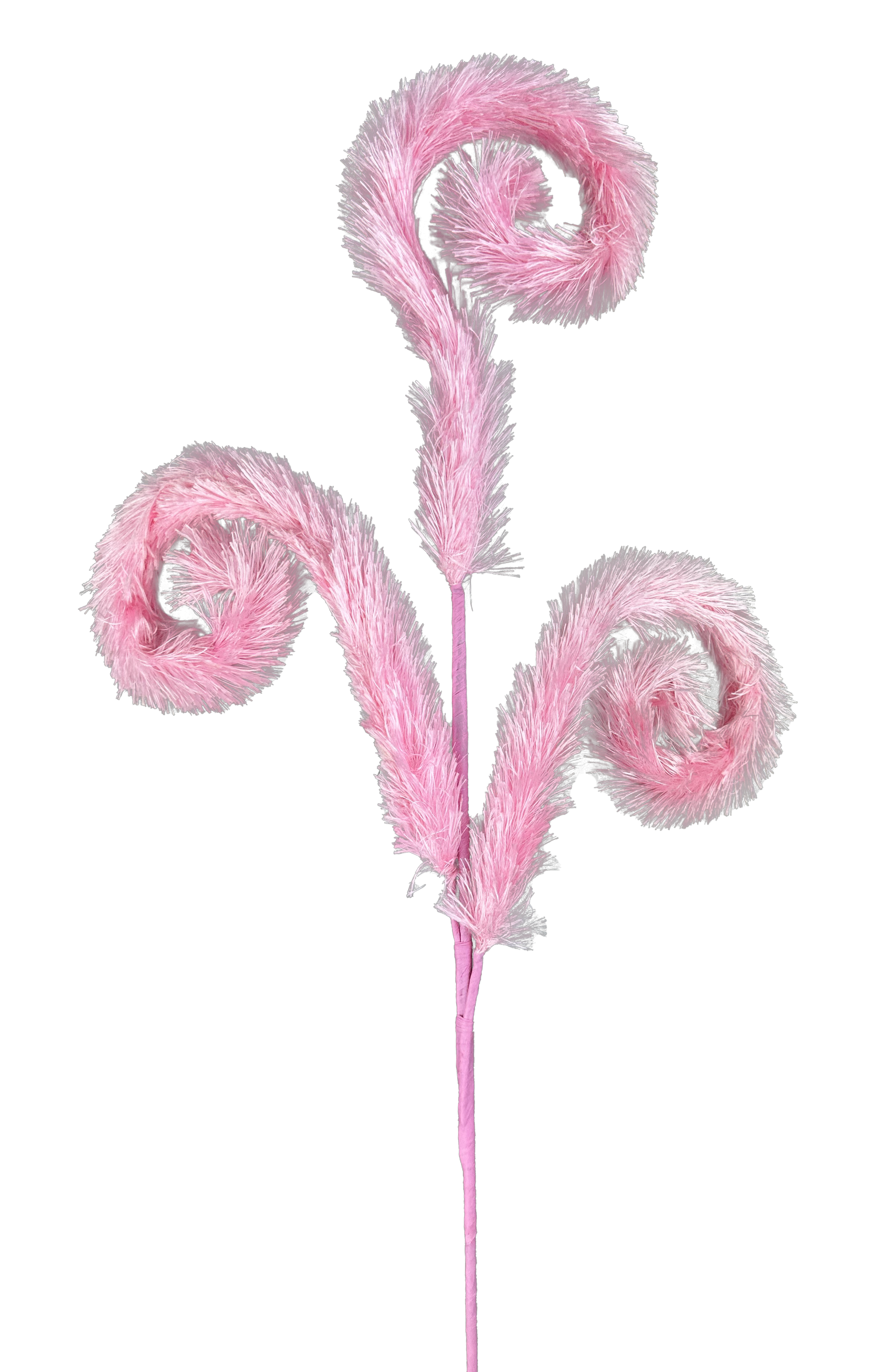 Furry Curly Spray Pink - Burlap and Bling Decor