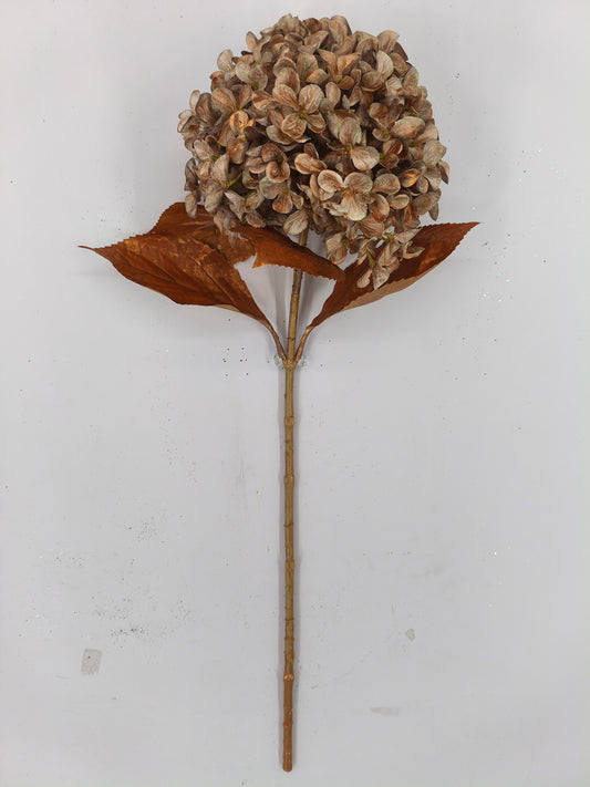 27 IN SINGLE HYDRANGEA SPRAY COPPER
