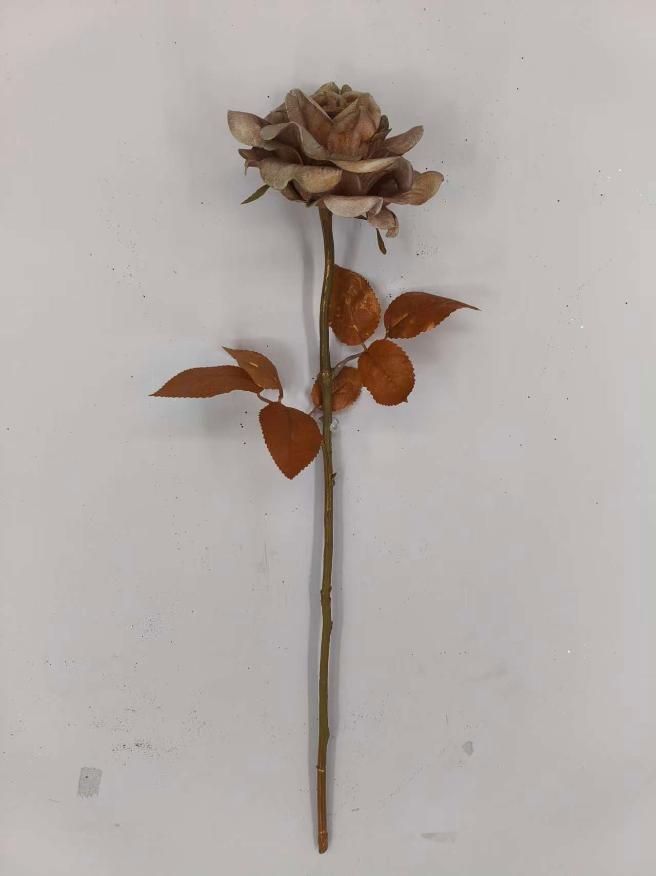 23 IN SINGLE ROSE SPRAY COPPER