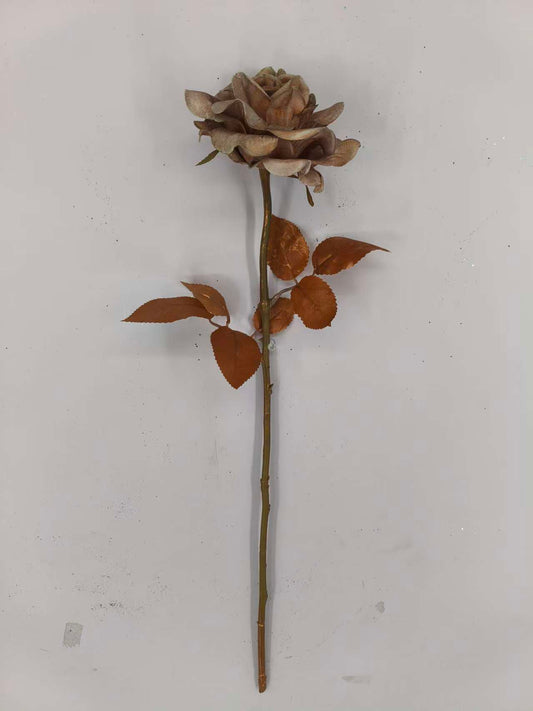 23 IN SINGLE ROSE SPRAY COPPER