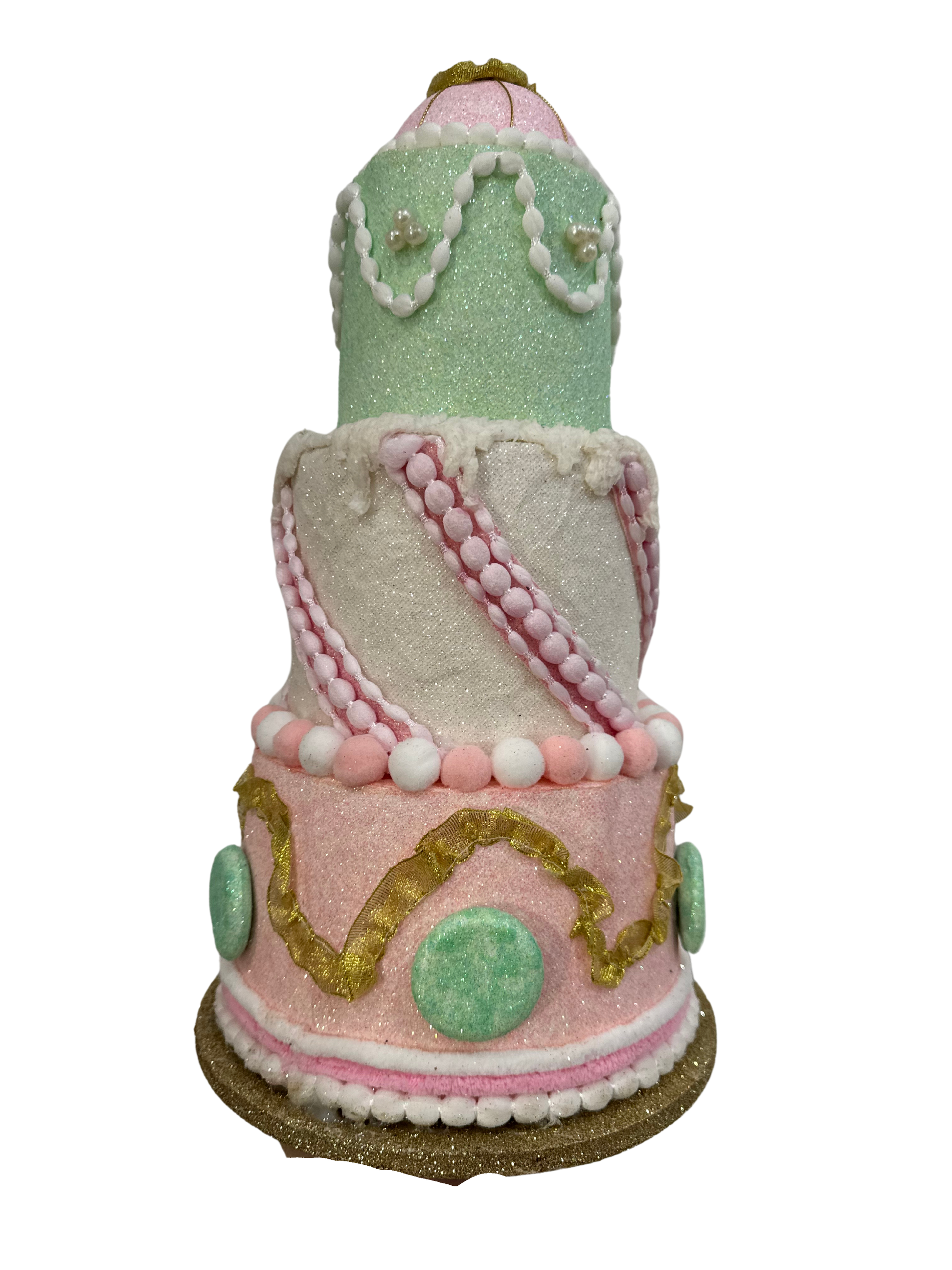 Four Tier Cake H17xDIA9.5 pastel cake - Burlap and Bling Decor