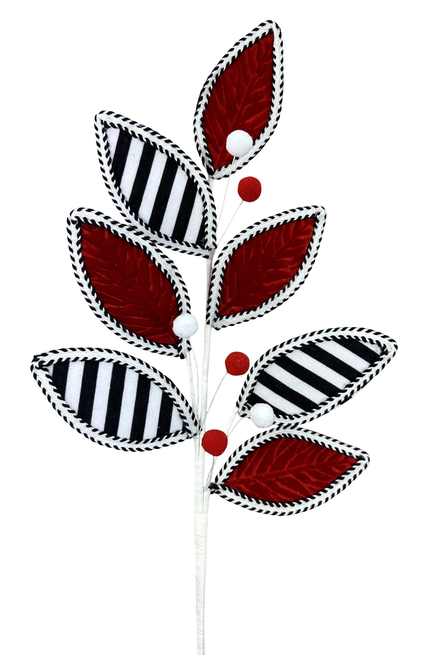 Leaves Ball Spray Red/Black/White