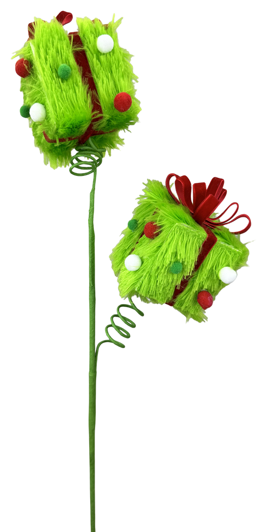 Furry Green Gift Box Spray