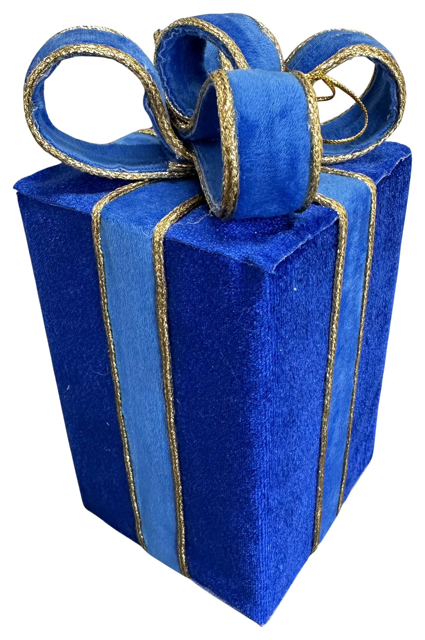 Blue Velvet Gift Box Lg H9xW4.5xD4.5