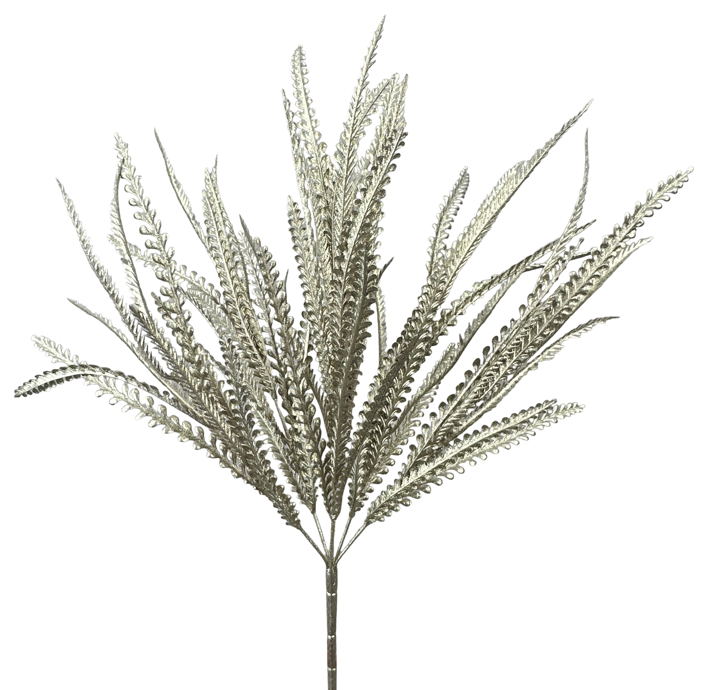 Taupe Metallic Leaves Bush