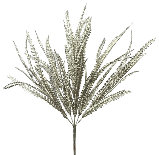 Taupe Metallic Leaves Bush