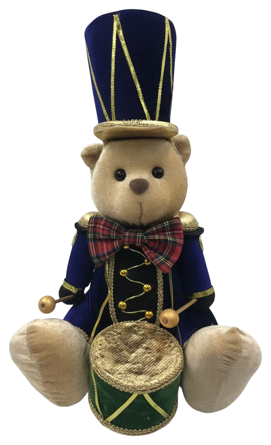 EXCLUSIVE 15” Sitting Bear with Tartan Bow