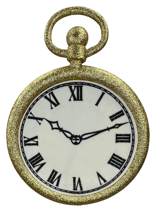 Gold Clock H11xW8