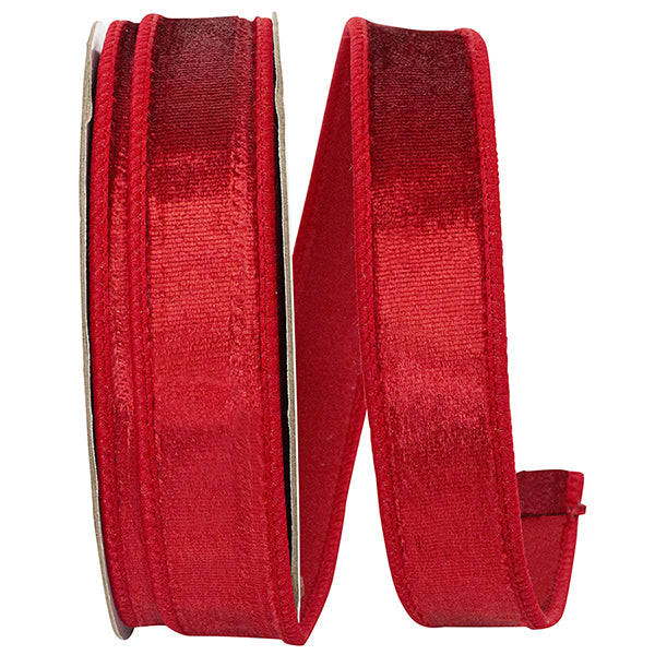 1" x 10 Yards DESIGNER PLUSH VELVET ELITE WIRED EDGE RIBBON - Burlap and Bling Decor