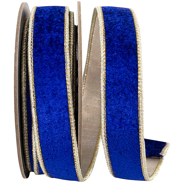 2.5 X 5 YRDS DIAMOND ELITE METALLIC OUTLINE DELUXE WIRED RIBBON