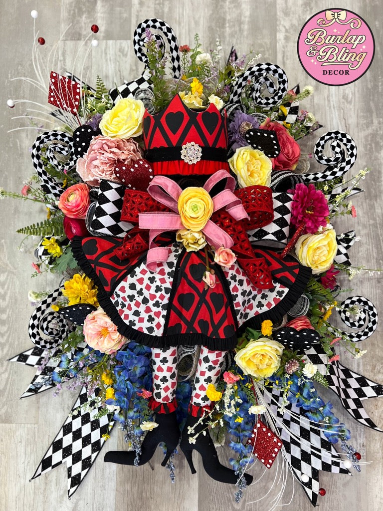 Queen of Hearts Wreath