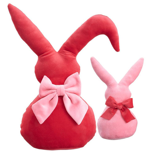 8-14.5"BUNNY (2 EA/SET) PK - Burlap and Bling Decor