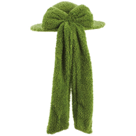 5"FURRY MOSS HAT GREEN - Burlap and Bling Decor