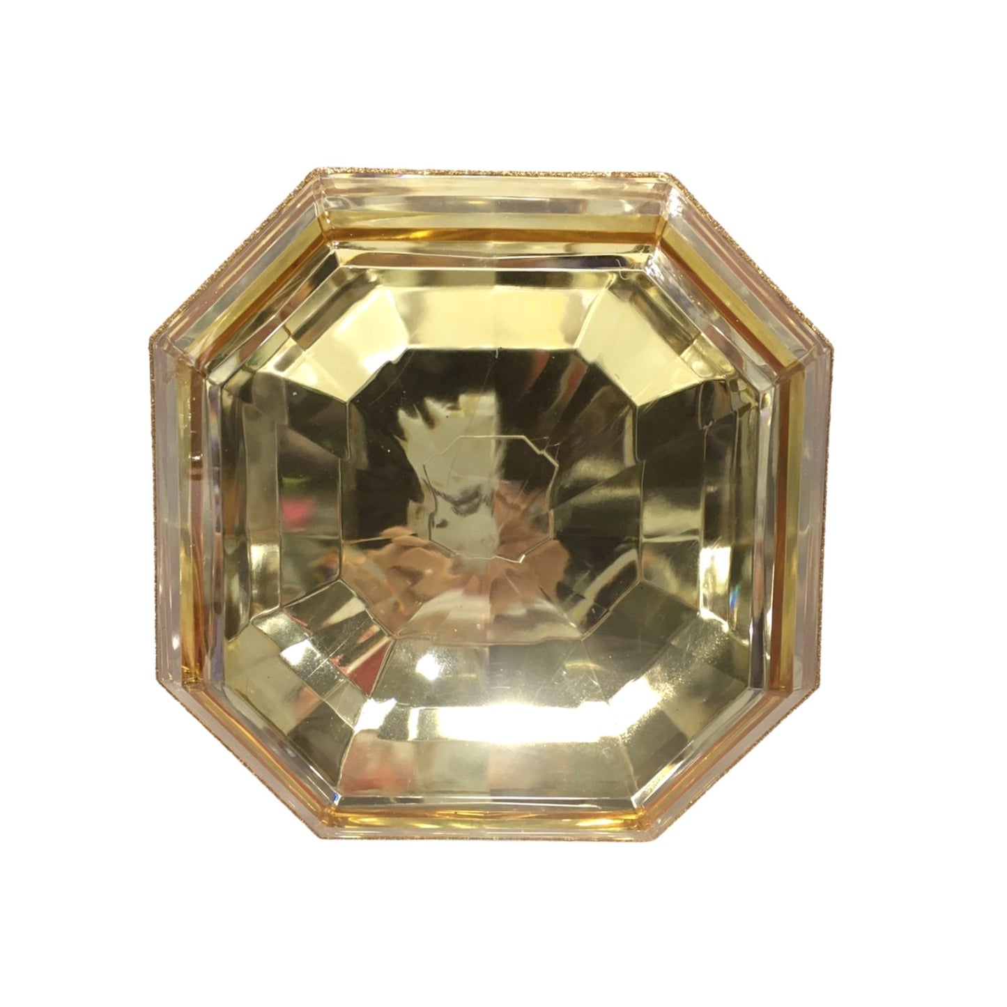 6" SQUARE JEWEL GOLD