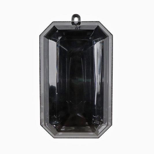 8" RECTANGLE JEWEL BLACK