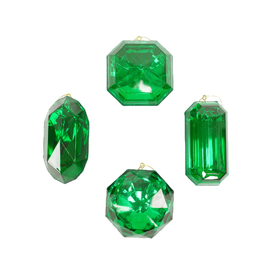 4" JEWEL ASSORTMENT EMERALD