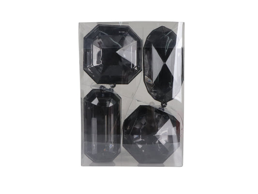 4" JEWEL ASSORTMENT BLACK