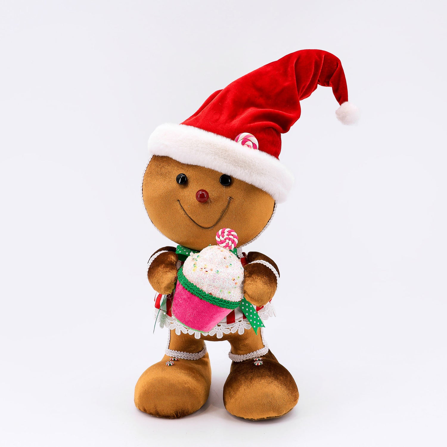 Gingerbread w/Cupcake 14.5in - Burlap and Bling Decor