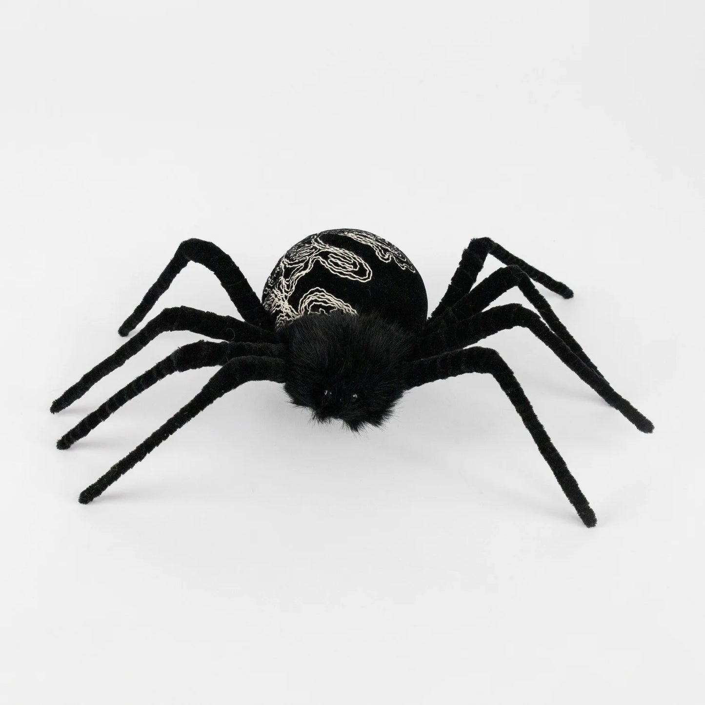 20" SPIDER BLACK W/WHITE LACE DETAIL