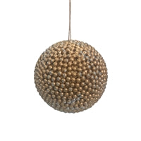 Small Gooseberry Ball Ornament Shiny - Gold 5"