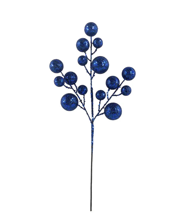 Navy Blue Ornament Spray