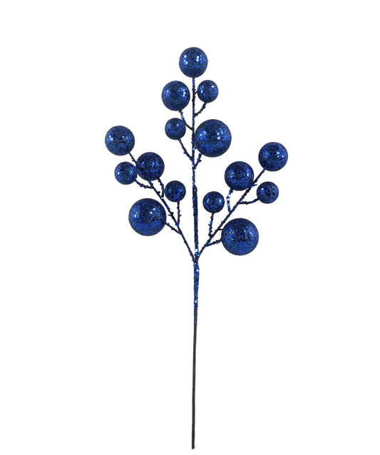 Navy Blue Ornament Spray
