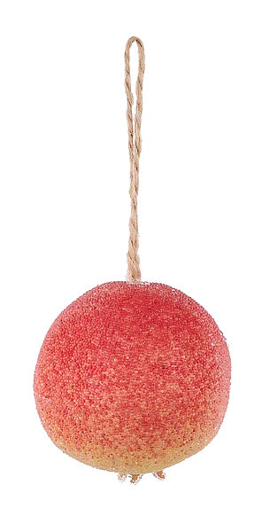 3.5" BEADED POMEGRANATE - Burlap and Bling Decor
