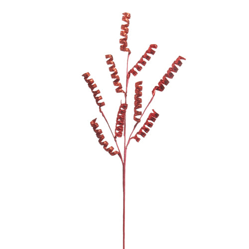 31" Red Spiral Spray - Burlap and Bling Decor