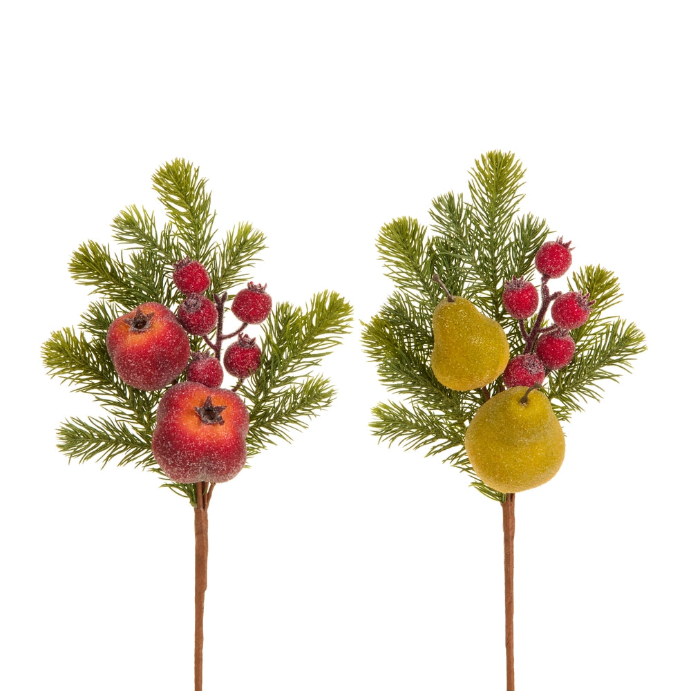 16" ICED FRUIT AND GREENERY SPRAY Choose one Pears and Pomegranates