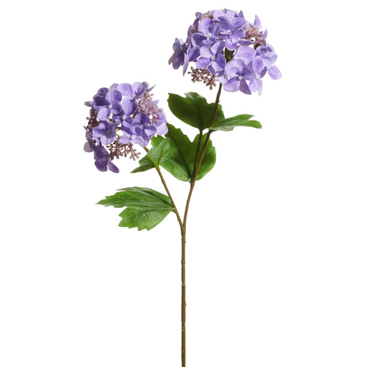 19" REAL TOUCH PURPLE HYDRANGEA SPRAY - Burlap and Bling Decor