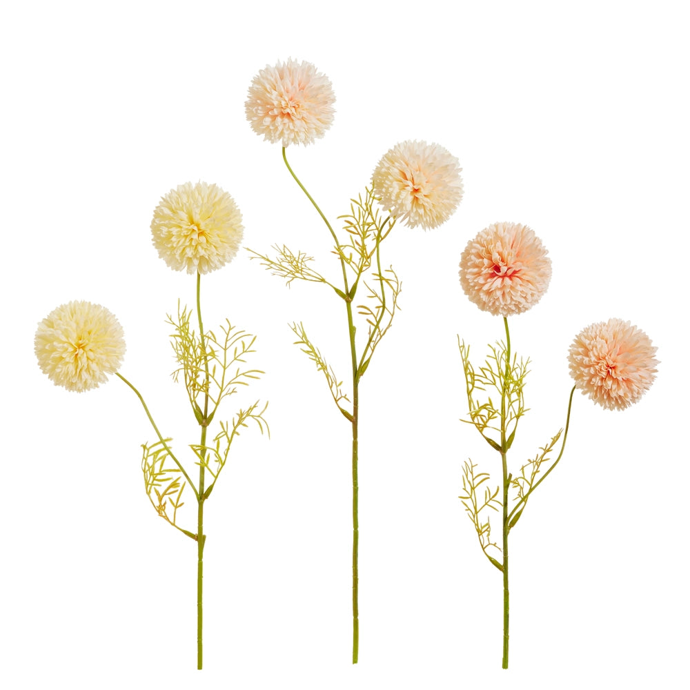 20" TEXTURED BALL SPRAY CHOOSE YELLOW, DARK PEACH OR LIGHT PEACH (BLUSH) - Burlap and Bling Decor