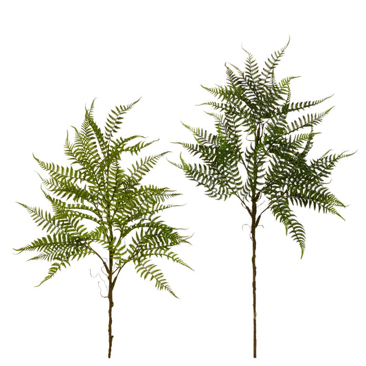 42" FERN SPRAY CHOOSE LIGHT GREEN OR DARK GREEN - Burlap and Bling Decor