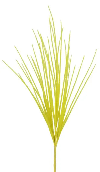 FLOCKED GRASS BUSH YELLOW - Burlap and Bling Decor