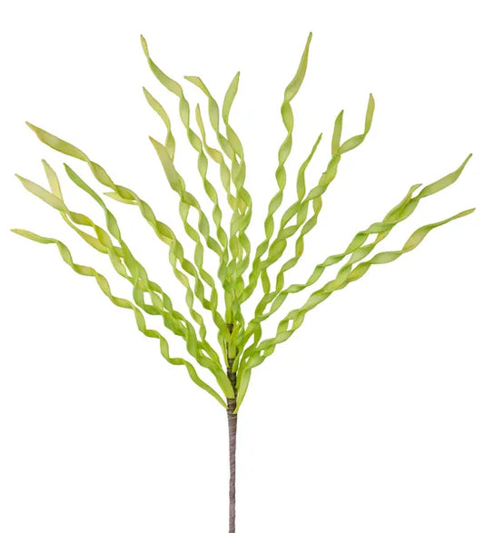 31"L SWIRLED EVA GRASS SPRAY CREAM/GREEN/YELLOW - Burlap and Bling Decor